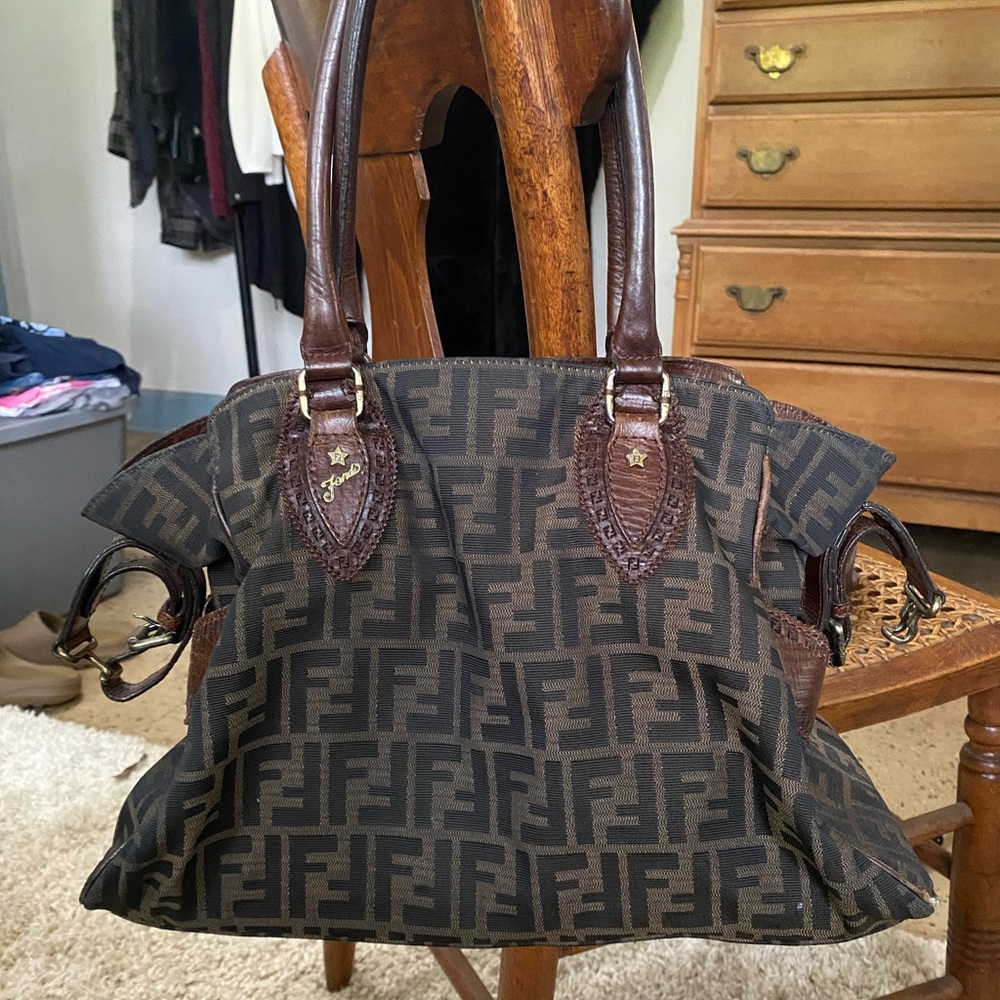 fendi zucca canvas bag